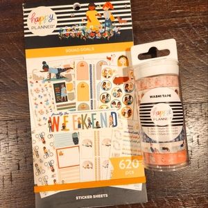 The Happy Planner Squad Goals Sticker Book and washi
